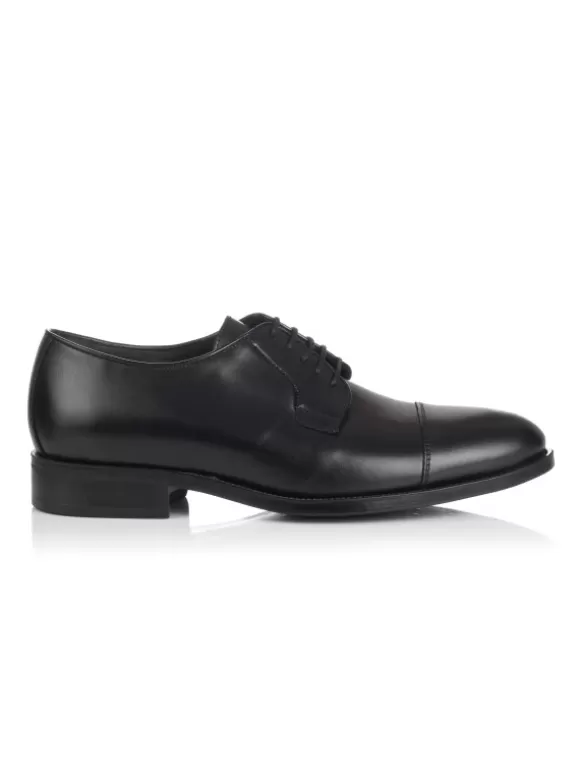 Zapatos De Vestir*El Rayo Zapato Ancho Especial Cordones - Sergio Serrano 9002-Ae Negro